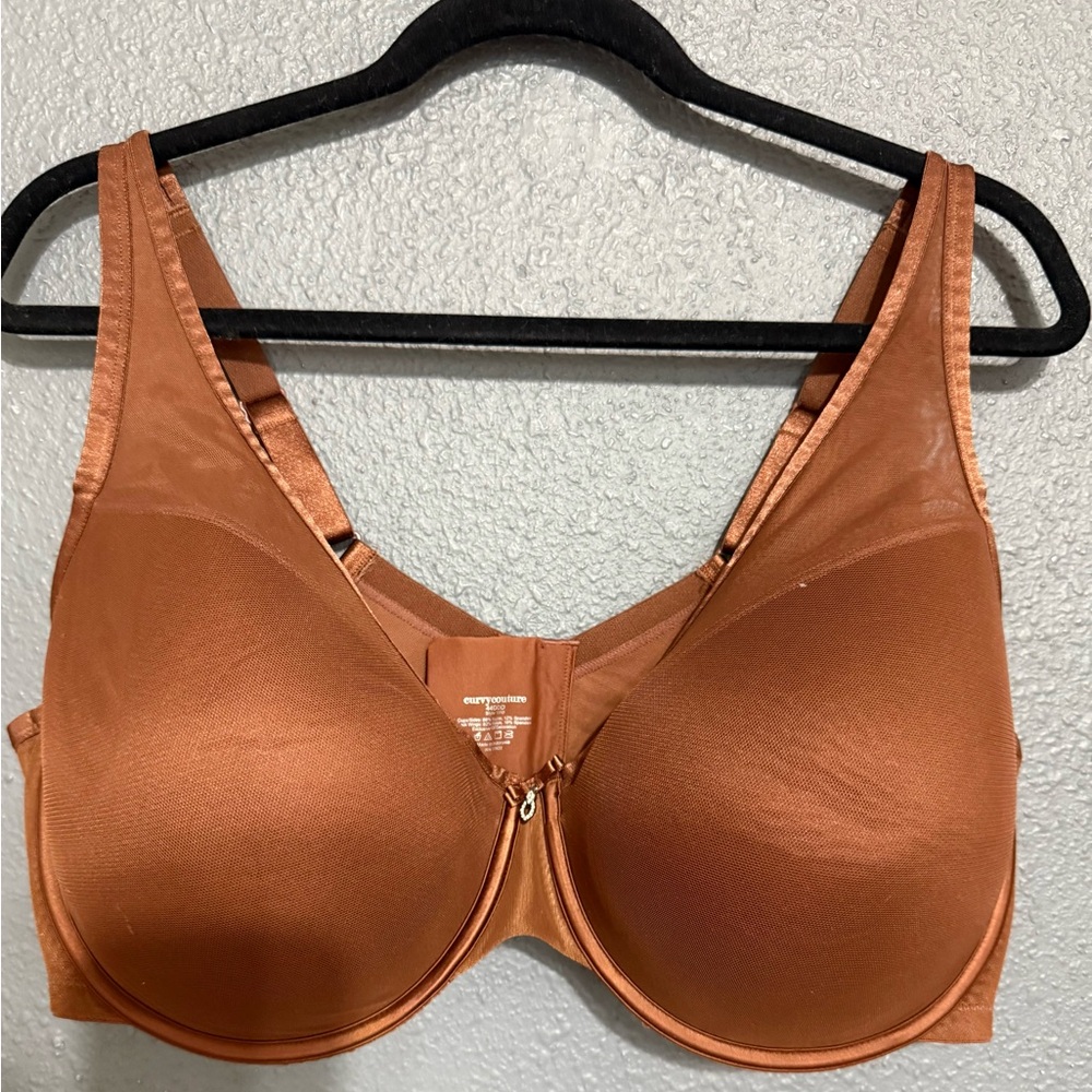 Curvy Couture Women's Copper Bra